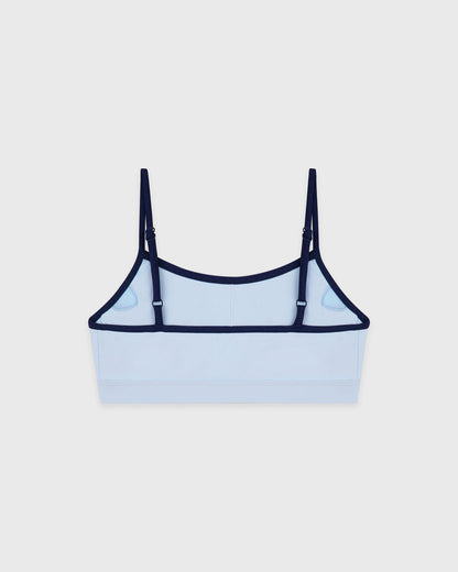 Sporty & Rich Signature Logo Athletic Bra - Ciel/Navy