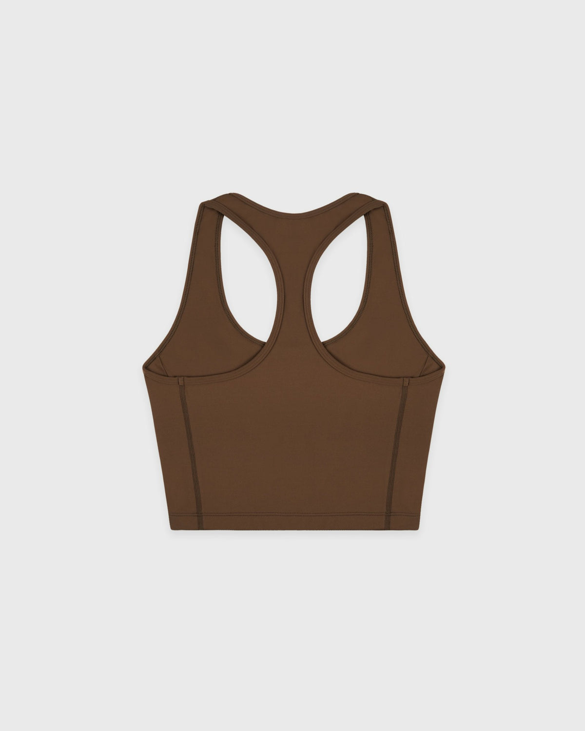 Sporty & Rich Serif Logo Sports Tank - Toffee/White