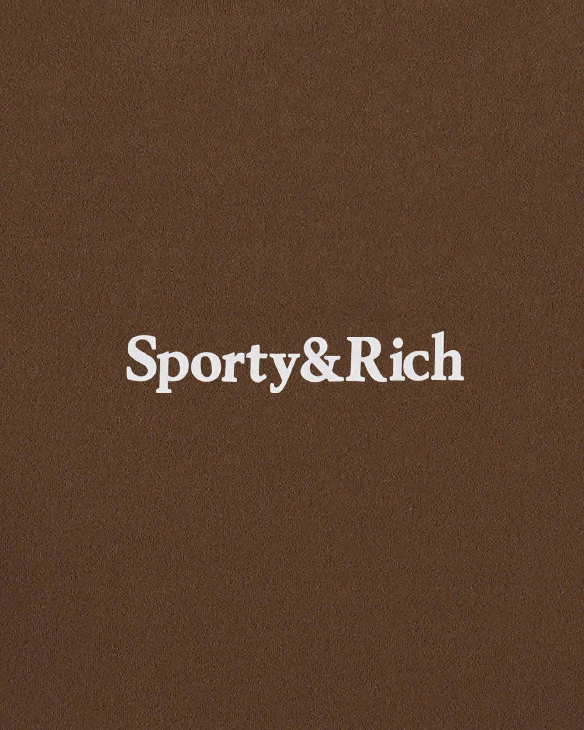 Sporty & Rich Serif Logo Sports Tank - Toffee/White