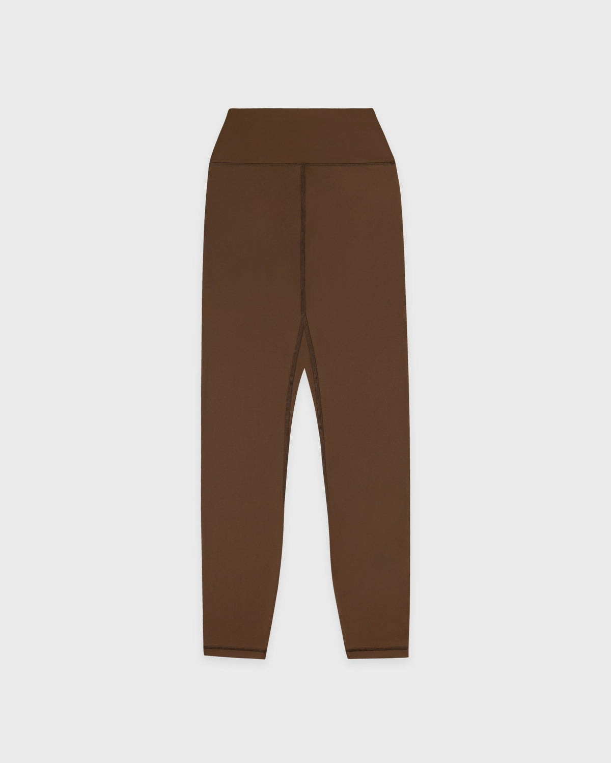 Sporty & Rich Serif Logo Legging - Toffee/White