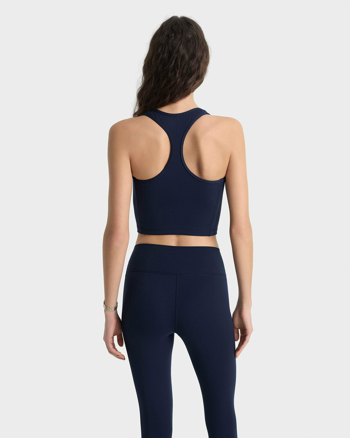 Sporty & Rich Serif Logo Sports Tank - Navy/White