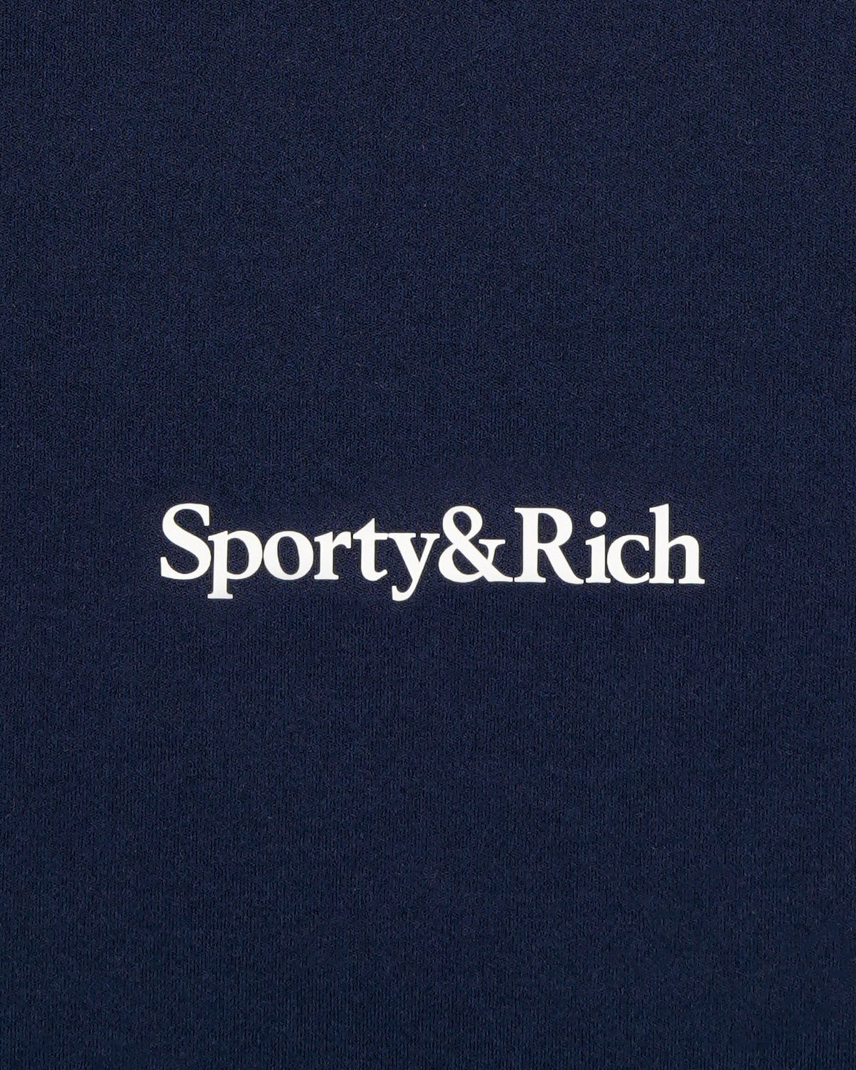 Sporty & Rich Serif Logo Mini Sports Bra - Navy/White