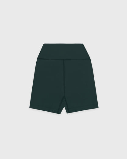 Sporty & Rich Serif Logo Biker Short - Forest/White