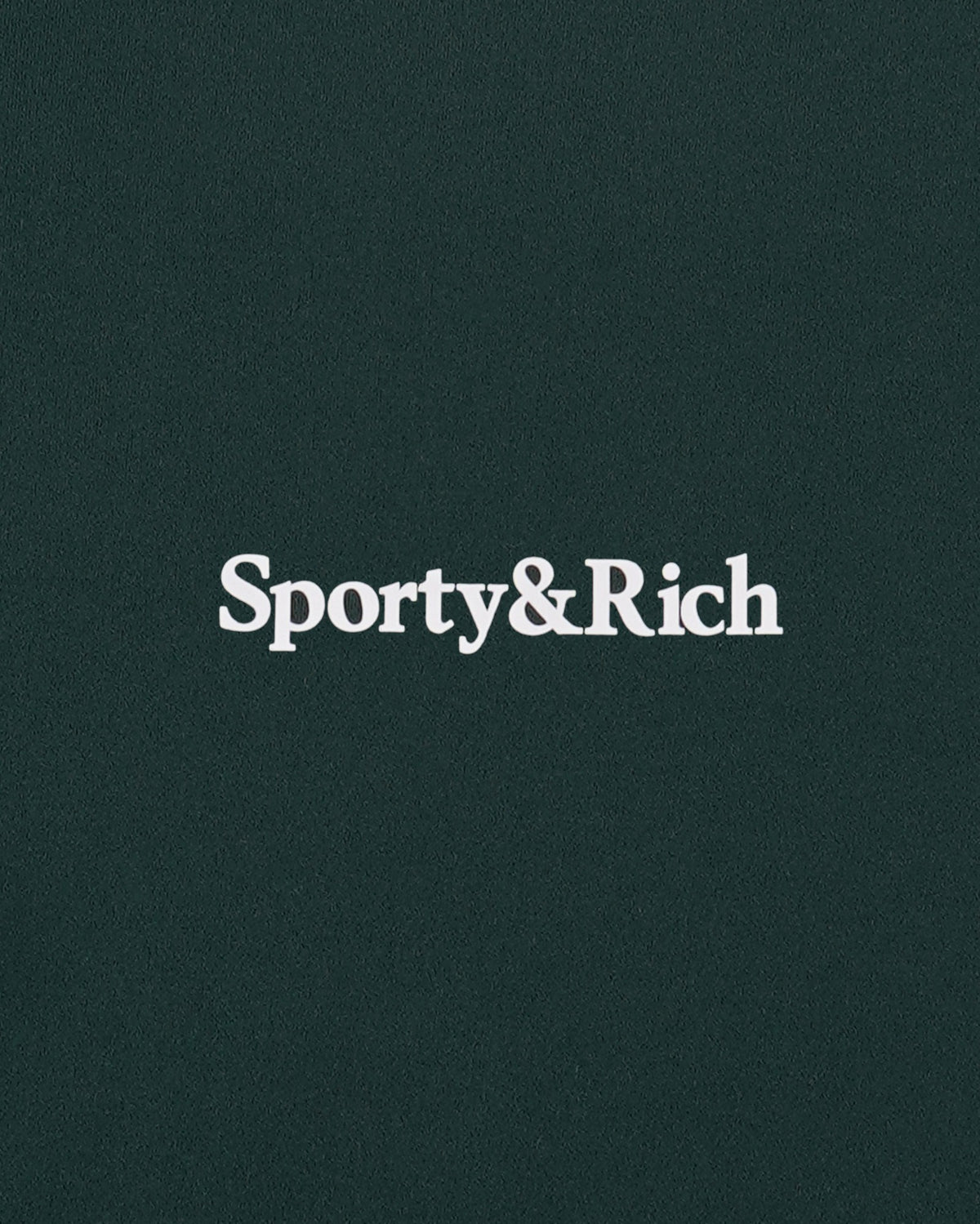 Sporty & Rich Serif Logo Biker Short - Forest/White