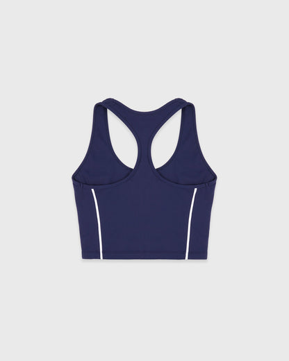 Sporty & Rich SR Runner Sports Tank - Light Navy/White