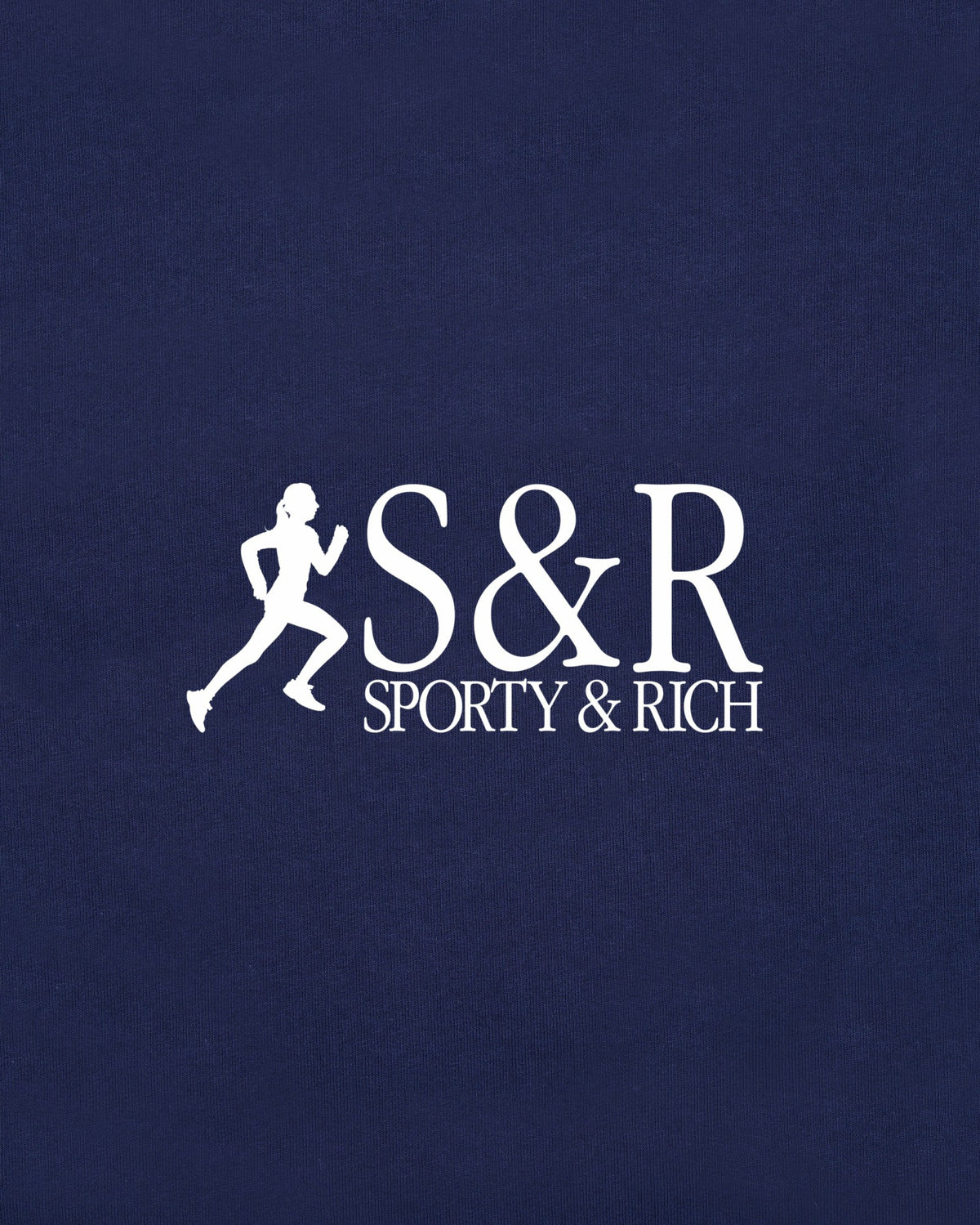 Sporty & Rich SR Runner Sports Tank - Light Navy/White