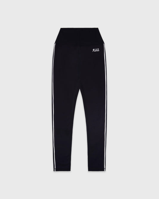 Sporty & Rich SR Runner Legging - Black/White