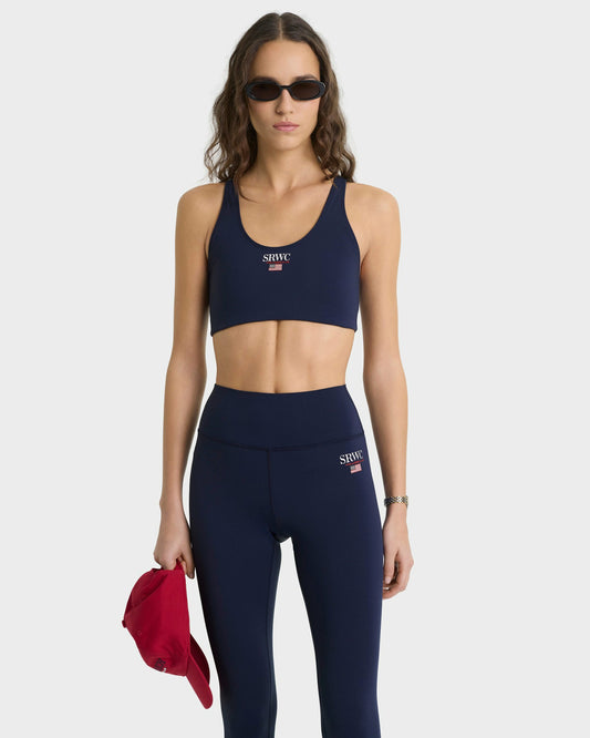 Sporty & Rich Nautical Sports Bra - Navy