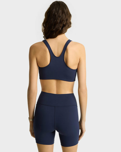 Sporty & Rich Syracuse Sports Bra - Navy/White
