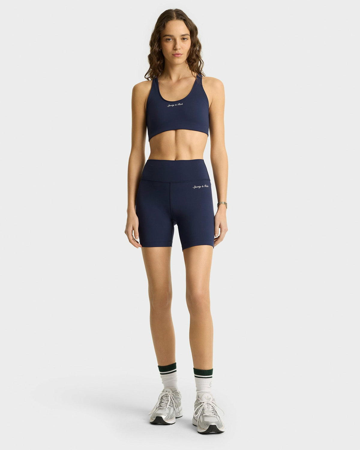 Sporty & Rich Syracuse Sports Bra - Navy/White