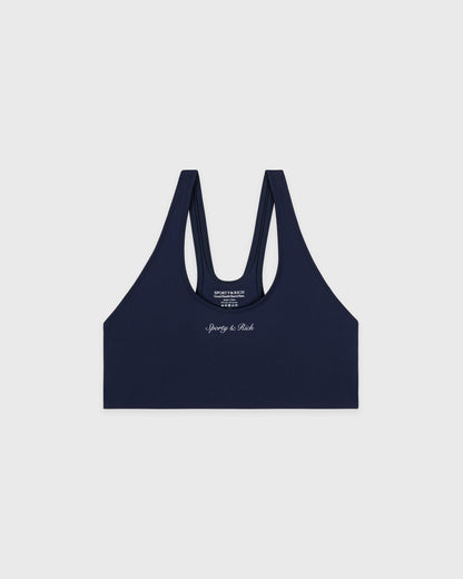 Sporty & Rich Syracuse Sports Bra - Navy/White