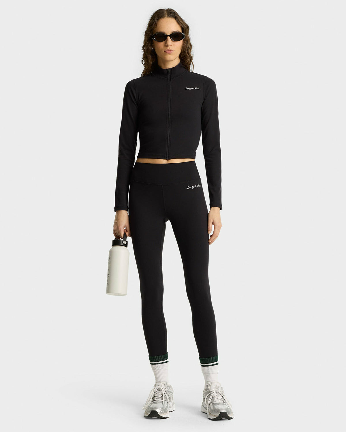 Sporty & Rich Syracuse Leggings - Black/White