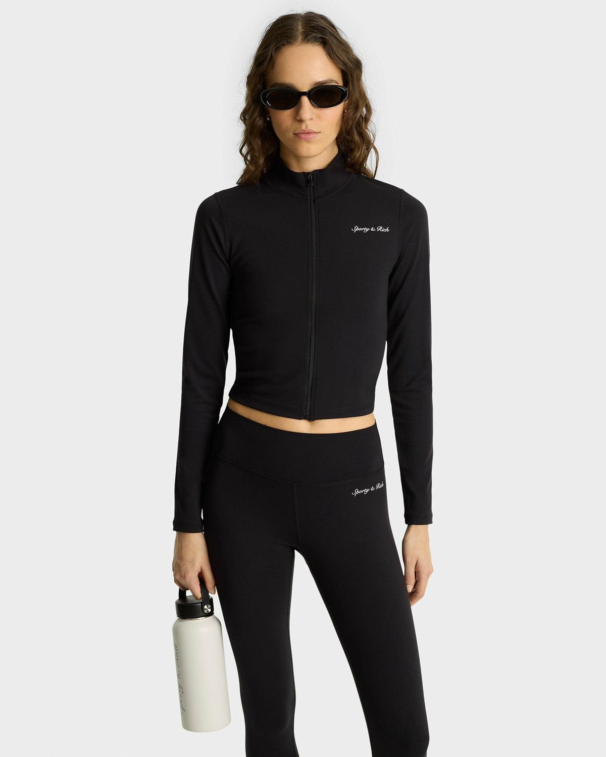 Sporty & Rich Syracuse Leggings - Black/White