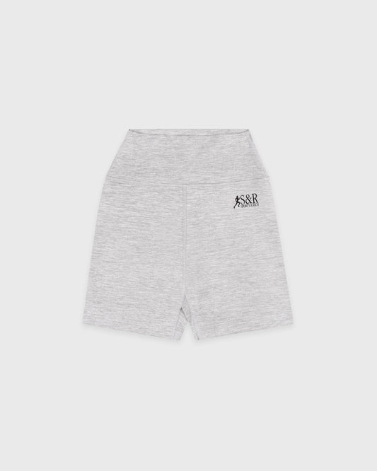 Sporty & Rich SR Runner Biker Short - Heather Gray