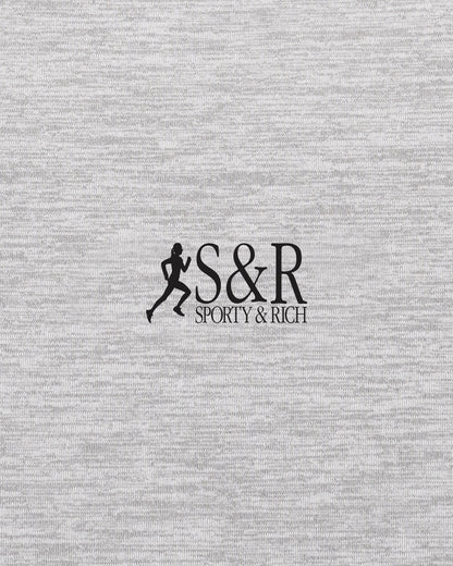 Sporty & Rich SR Runner Biker Short - Heather Gray