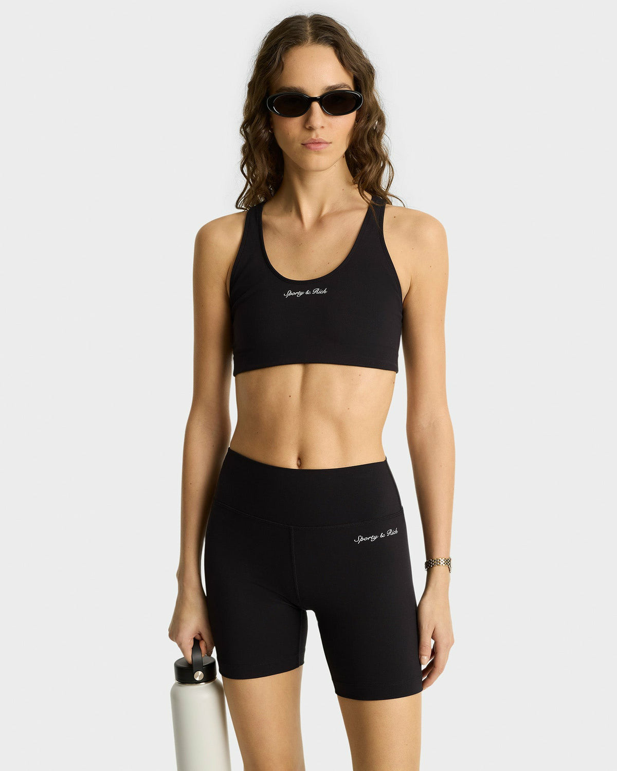 Sporty & Rich Syracuse Sports Bra - Black/White