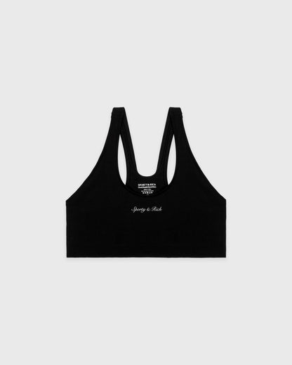 Sporty & Rich Syracuse Sports Bra - Black/White