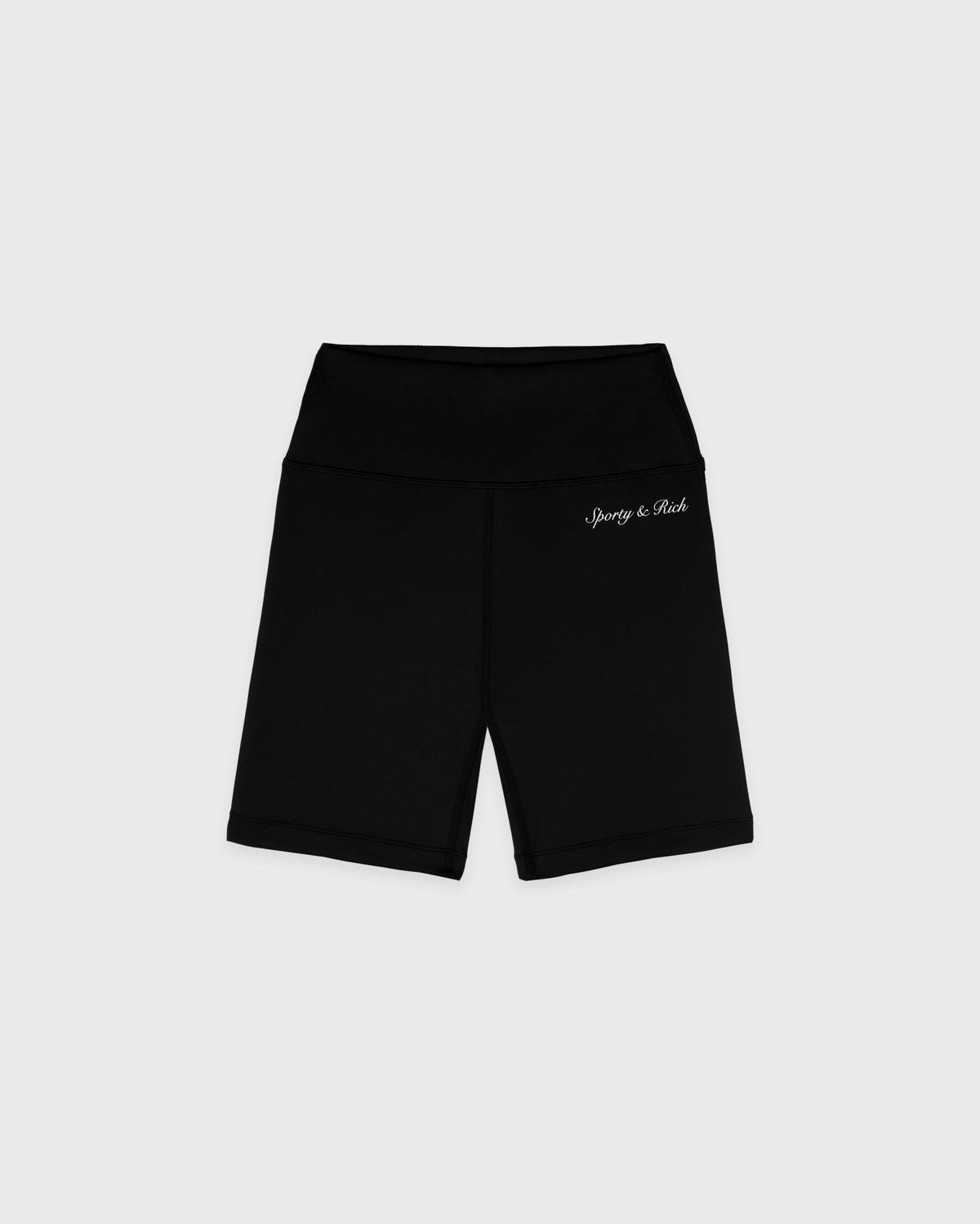 Sporty & Rich Syracuse Biker Shorts - Black/White