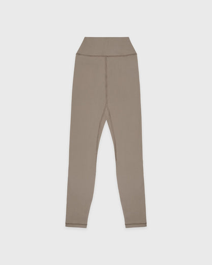 Sporty & Rich Signature Logo Legging - Hazelnut/White
