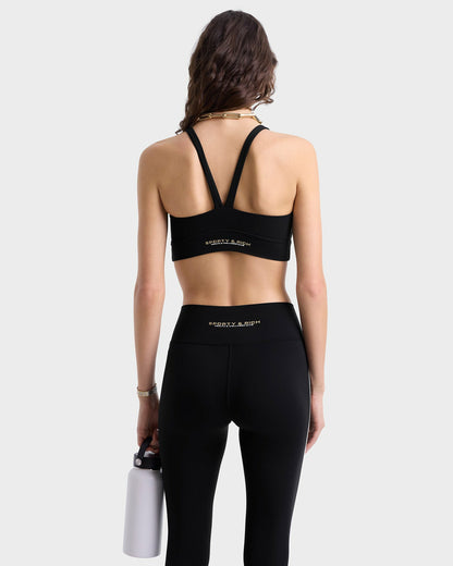 Sporty & Rich Bold Health Legging - Black/Gold