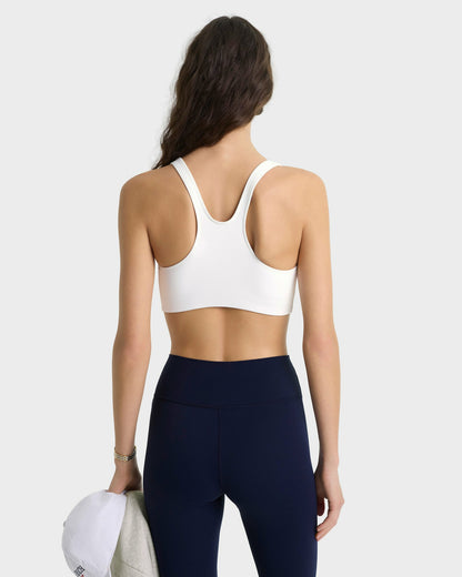 Sporty & Rich Nautical Sports Bra - White