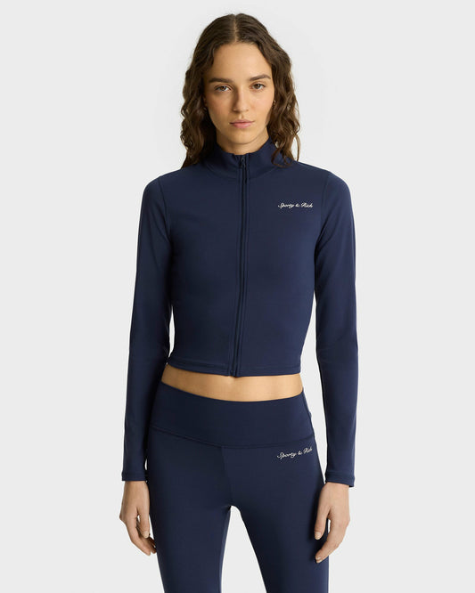 Sporty & Rich Syracuse Sports Jacket - Navy/White