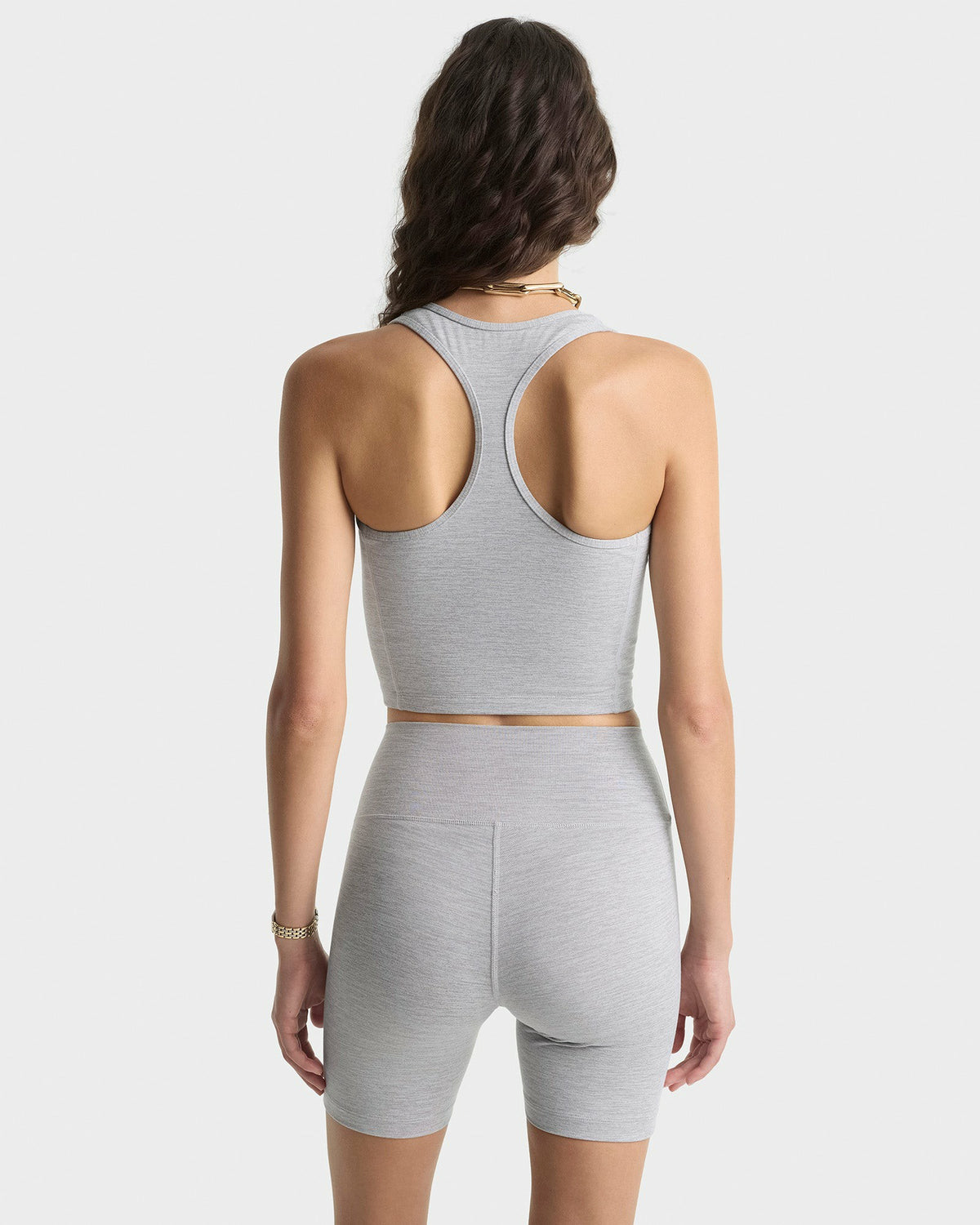 Sporty & Rich Signature Logo Sports Tank - Heather Gray