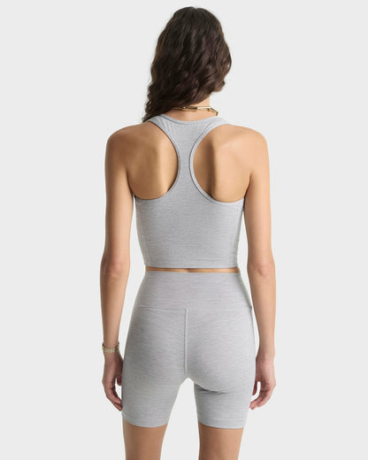 Sporty & Rich Signature Logo Sports Tank - Heather Gray