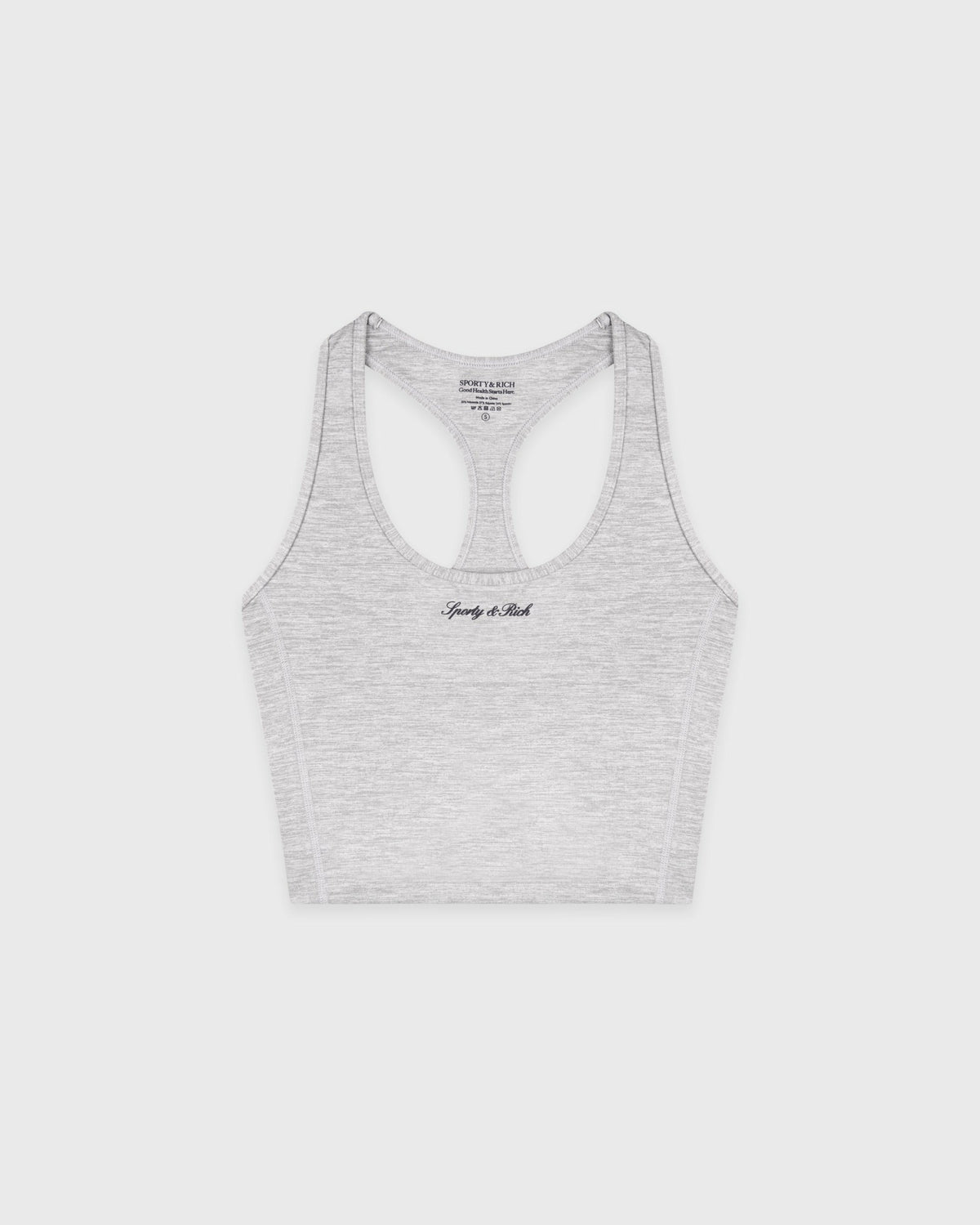 Sporty & Rich Signature Logo Sports Tank - Heather Gray