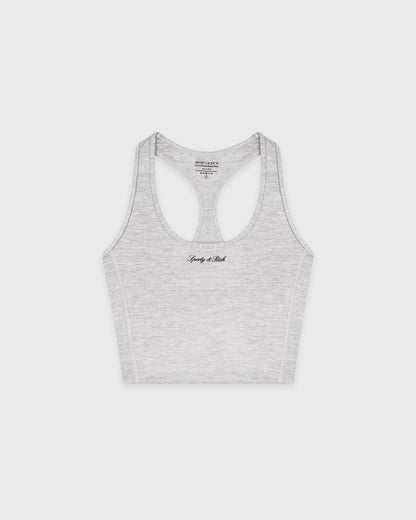 Sporty & Rich Signature Logo Sports Tank - Heather Gray