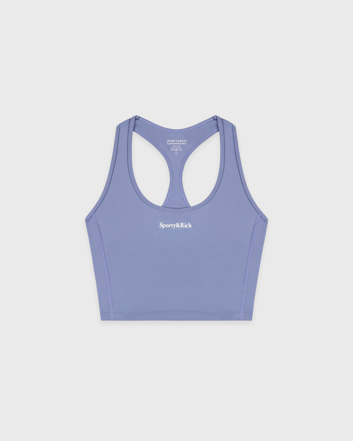 Sporty & Rich Serif Logo Sports Tank - Colony Blue