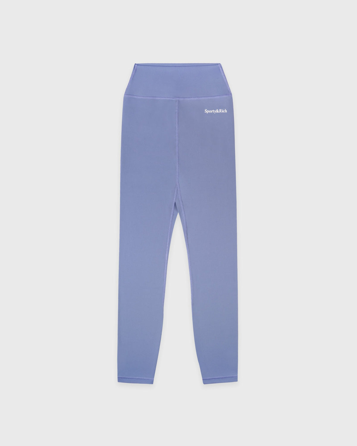 Sporty & Rich Serif Logo Legging - Colony Blue/White