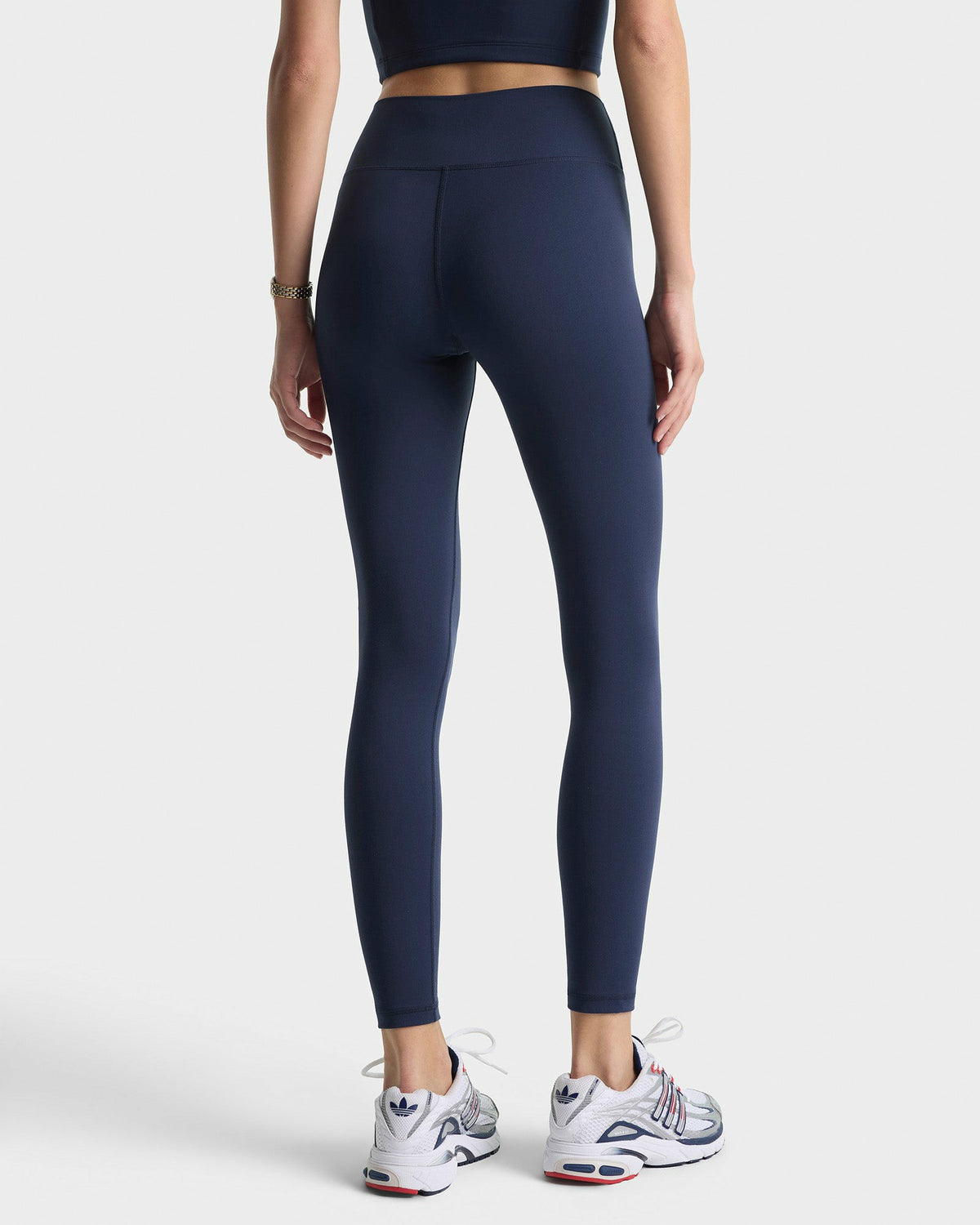 Sporty & Rich Signature Logo Legging - Navy/White