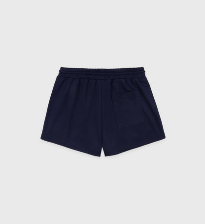 Sporty & Rich Crown Tennis Roller Short - Navy/White