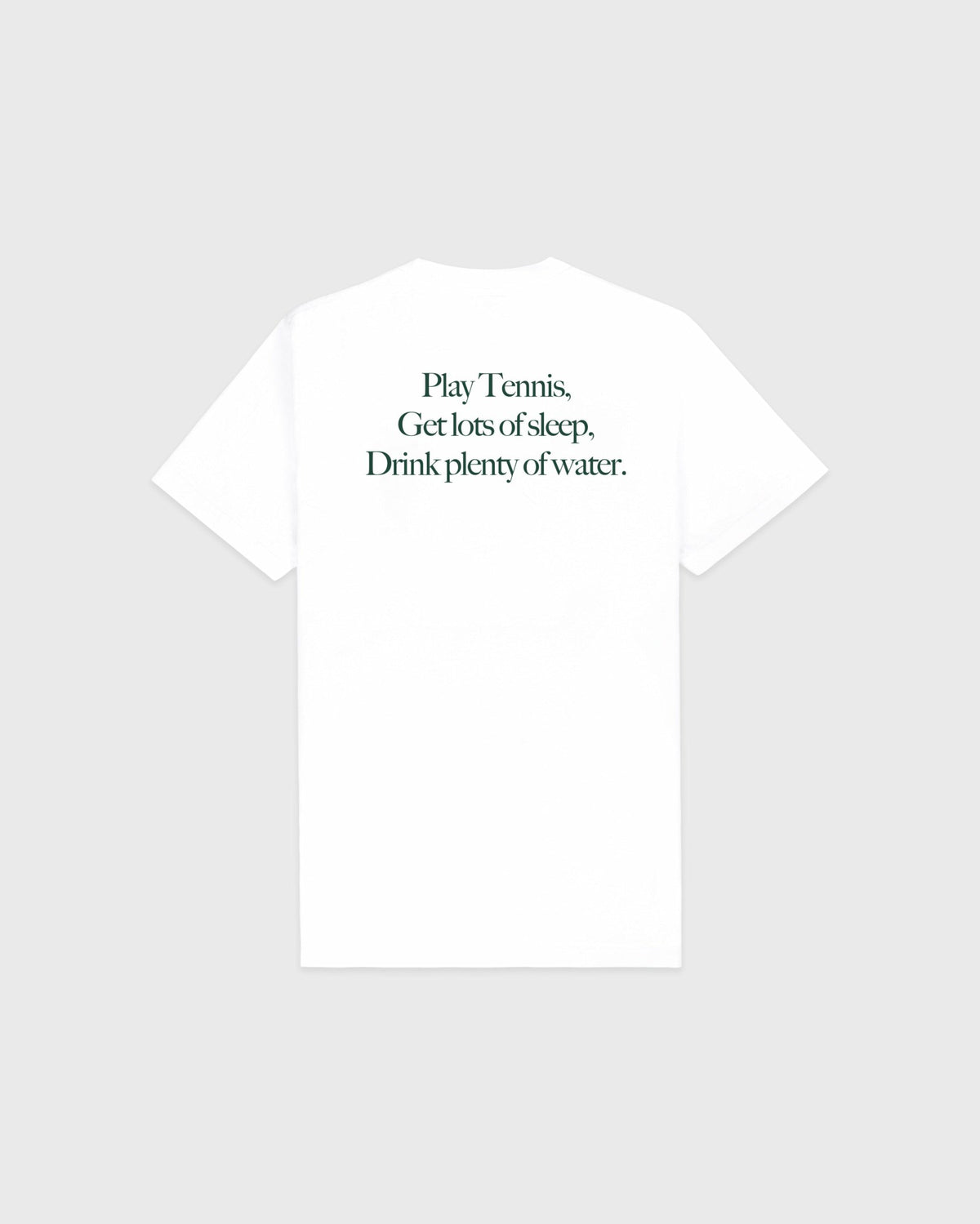Sporty & Rich Play Tennis T-Shirt - White/Forest