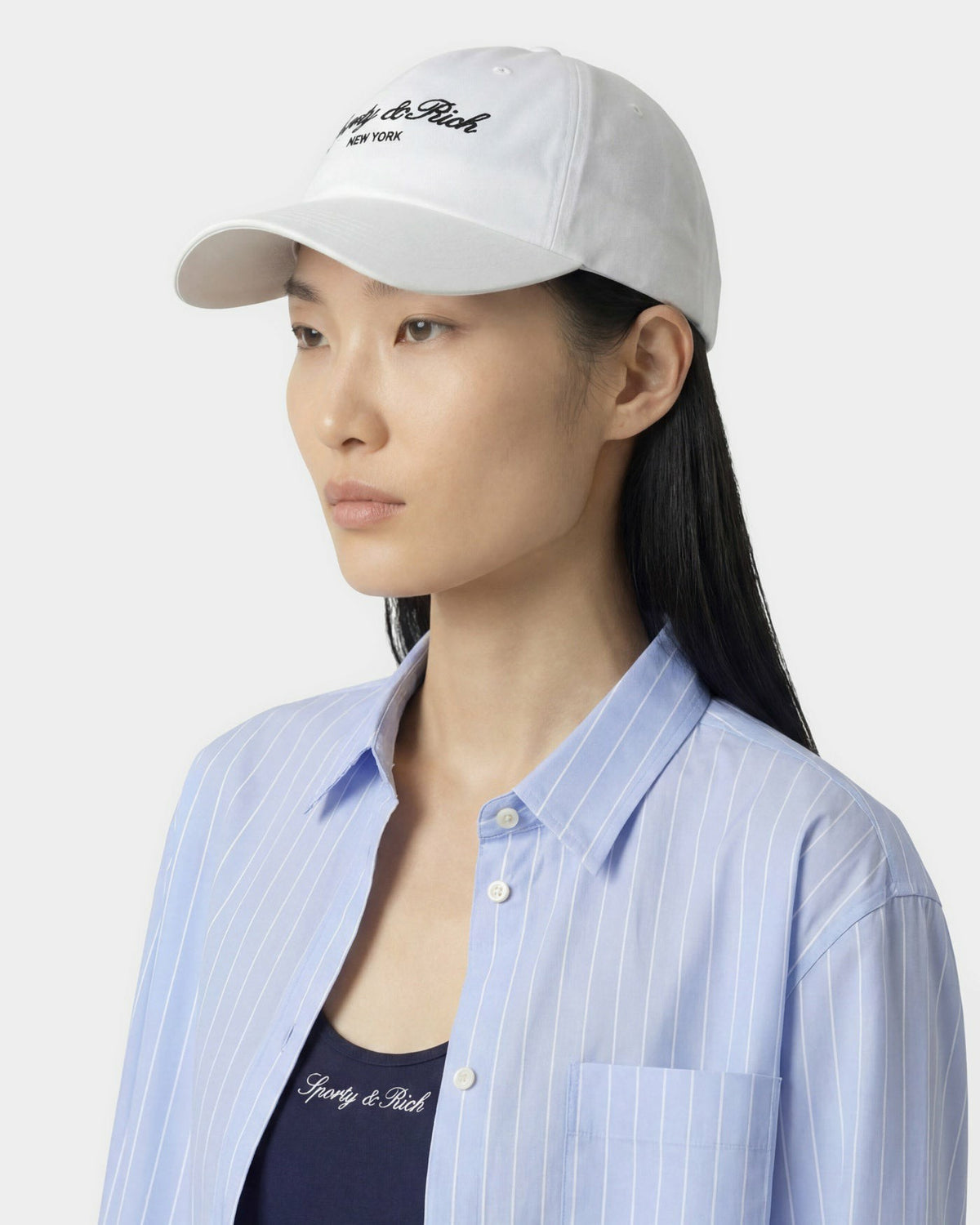Sporty & Rich Syracuse NY Hat - White