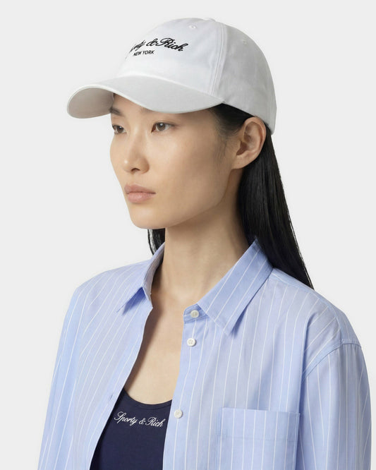 Sporty & Rich Syracuse NY Hat - White