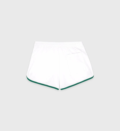 Sporty & Rich Crown Tennis Pique Short - White/Alpine