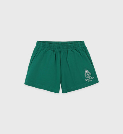 Sporty & Rich Crown Tennis Disco Short - Alpine/White