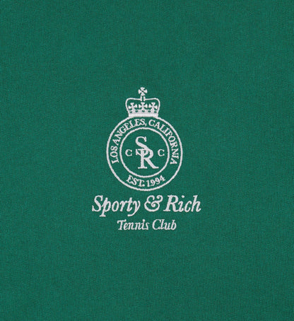 Sporty & Rich Crown Tennis Disco Short - Alpine/White