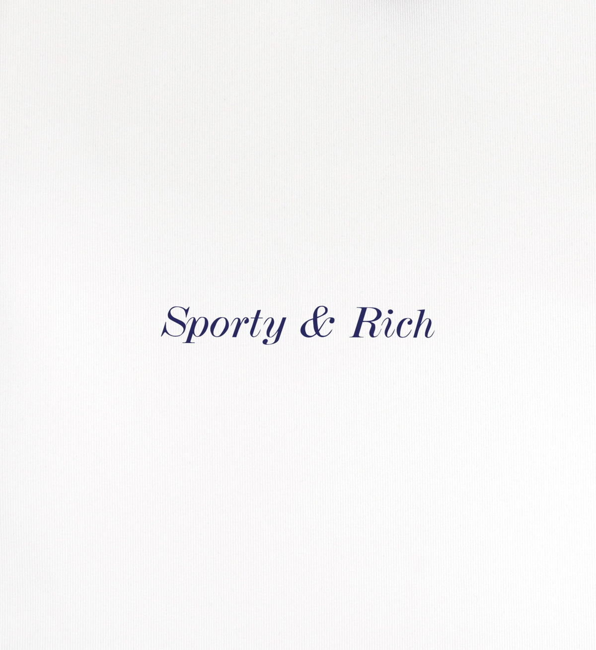 Sporty & Rich Eden Crest Sports Polo Vest - White/Navy