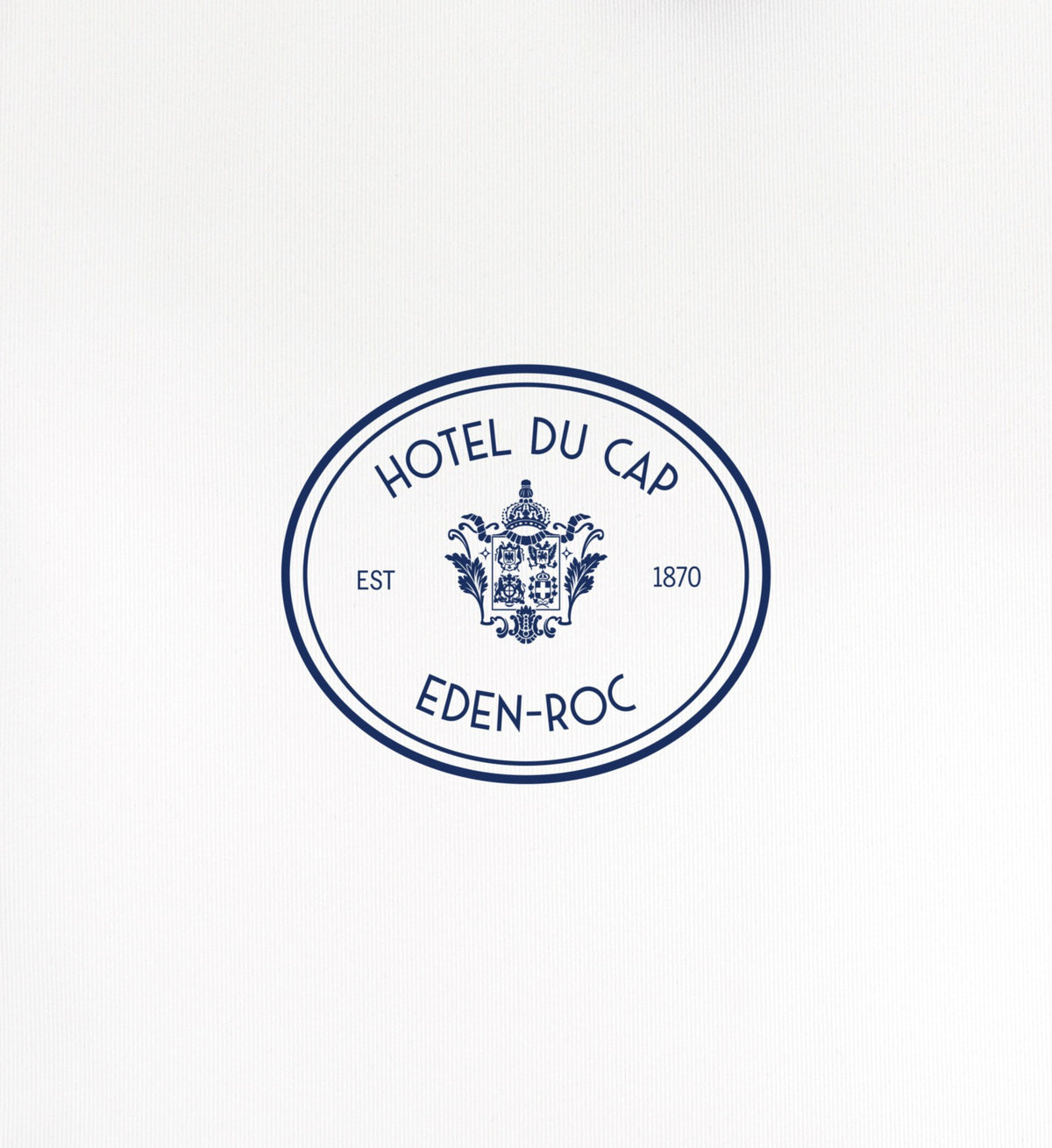 Sporty & Rich Eden Crest Sports Polo Vest - White/Navy
