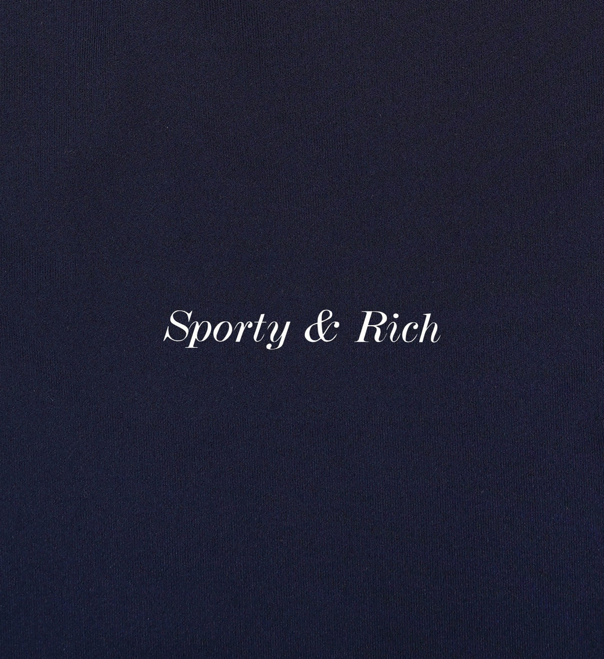 Sporty & Rich Eden Crest Sports Polo Vest - Navy/White