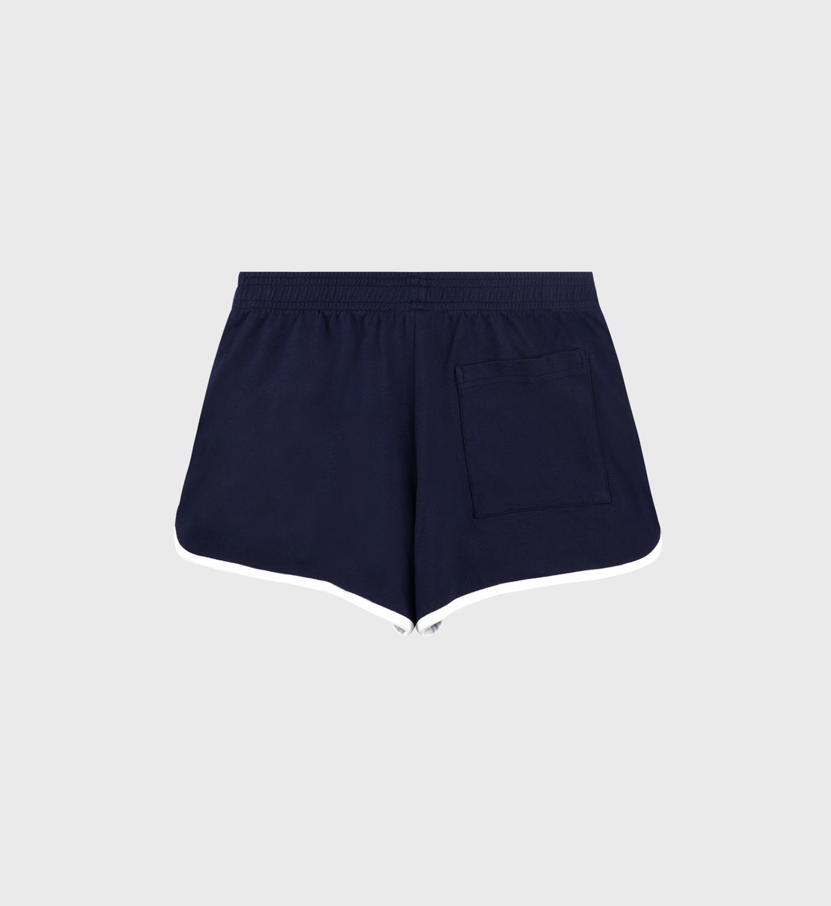 Sporty & Rich Crown Tennis Pique Short - Navy/White