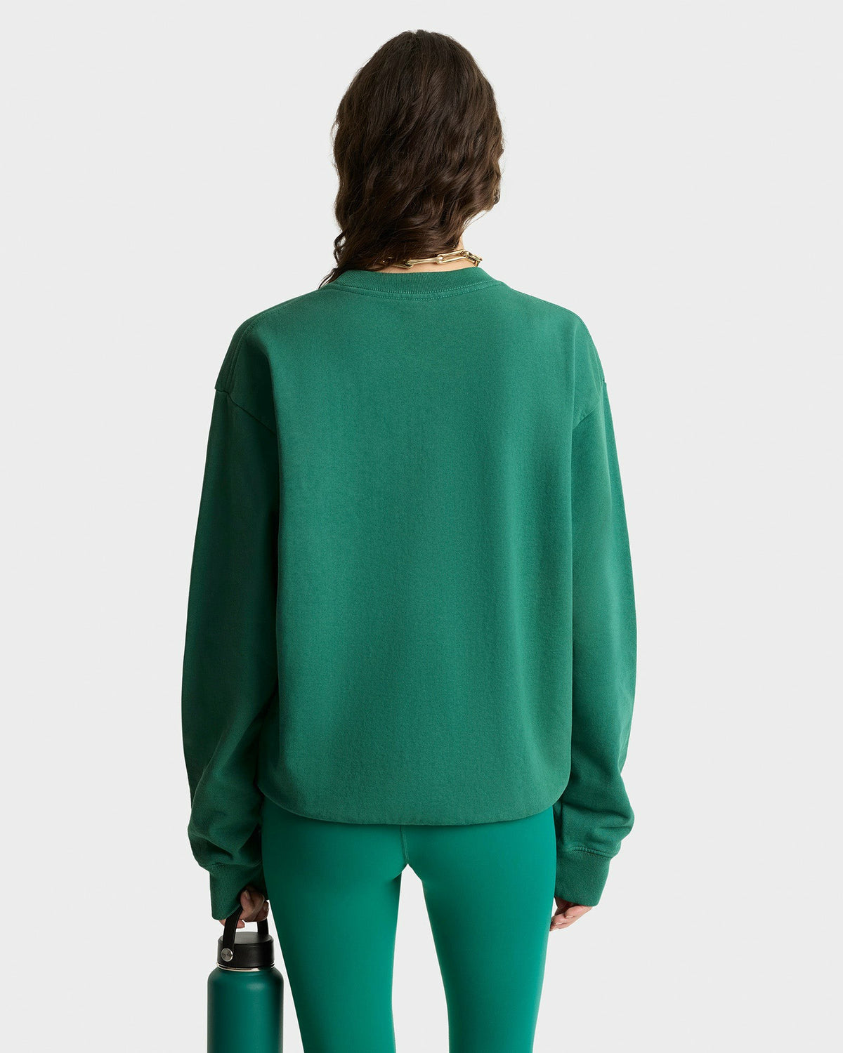 Sporty & Rich NY Tennis Club Crewneck - Alpine/White