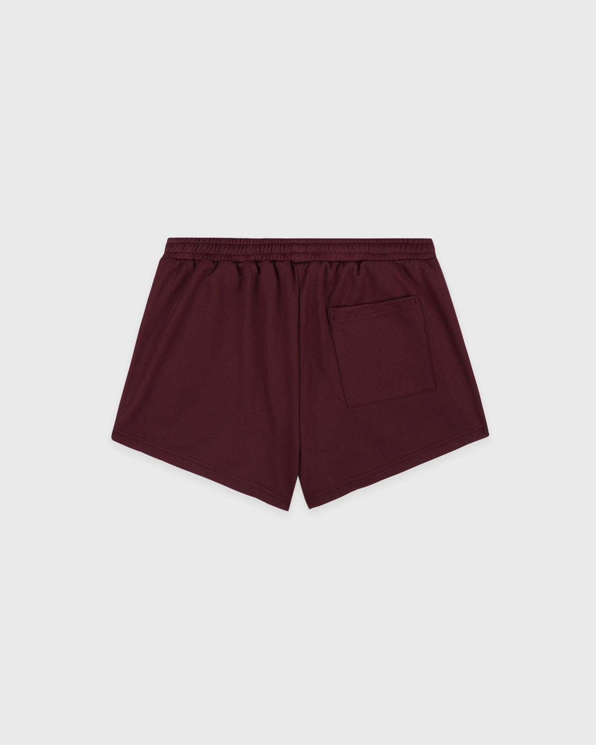 Sporty & Rich Signature Logo Retro Track Short - Bordeaux/White