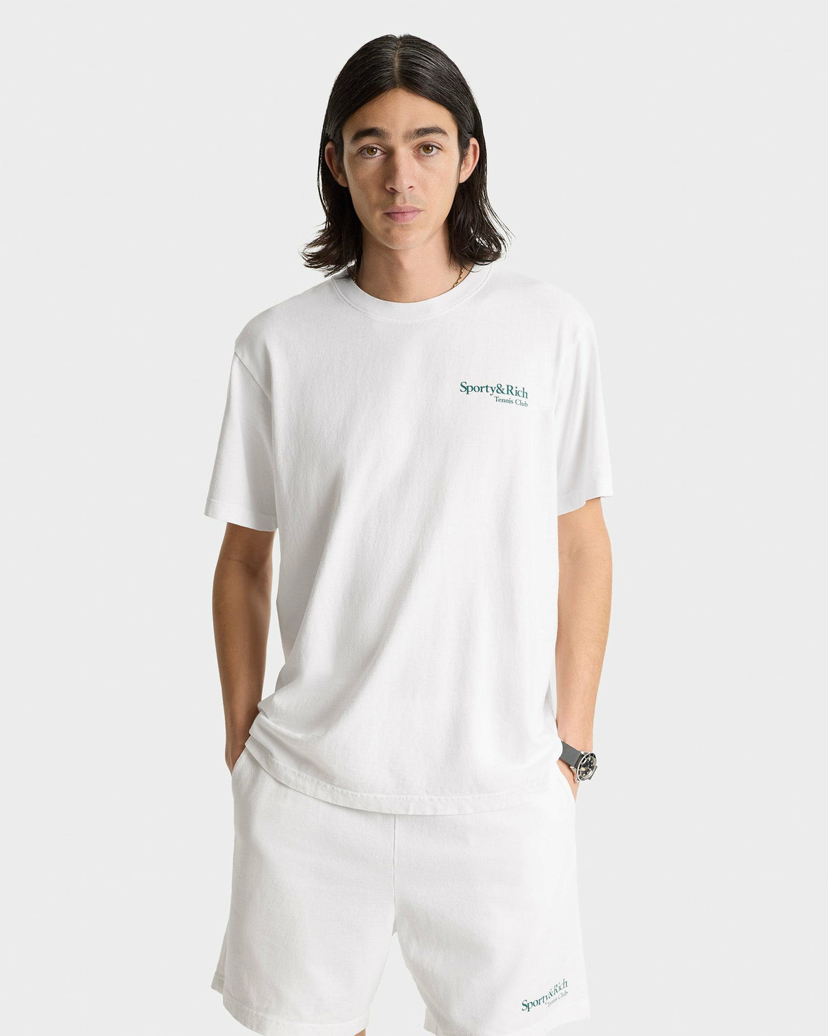 Sporty & Rich Play Tennis T-Shirt - White