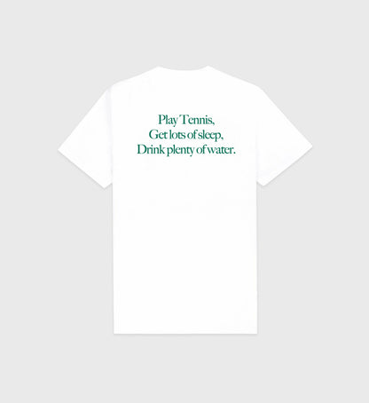 Sporty & Rich Play Tennis T-Shirt - White