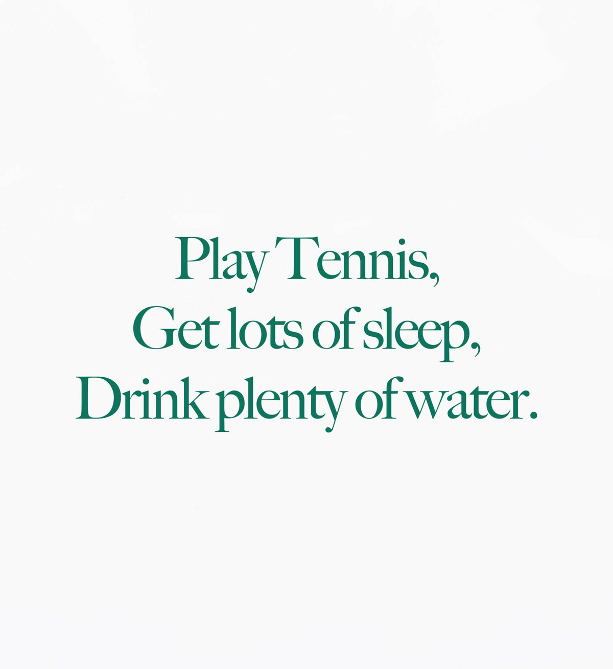 Sporty & Rich Play Tennis T-Shirt - White
