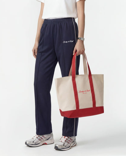 Sporty & Rich Signature NY Logo Large Tote - Natural